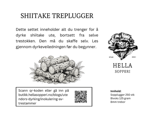 Sett med sopplugger, Shiitake