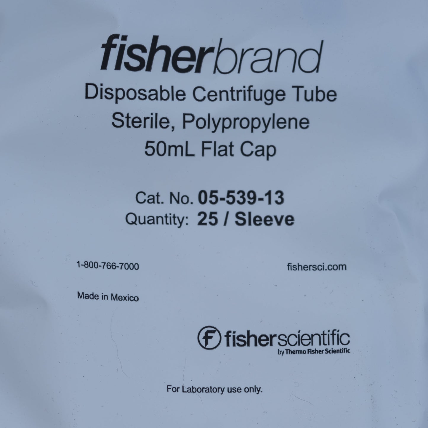 50 mL sentrifugerør, 25 stk