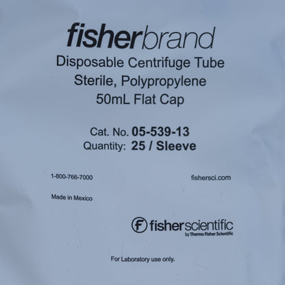 50 mL sentrifugerør, 25 stk