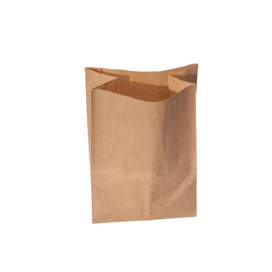 Pose av brunt kraftpapir