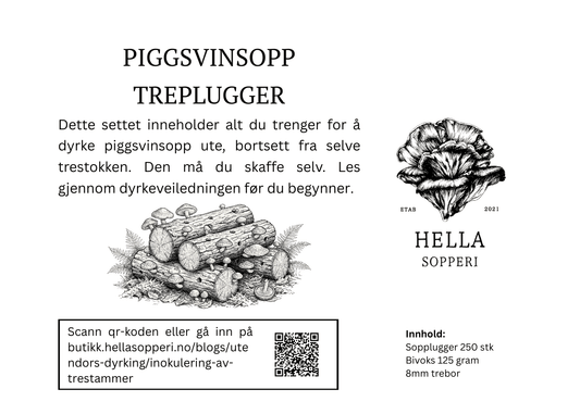 Sett med sopplugger, Piggsvinssopp - Hella Sopperi
